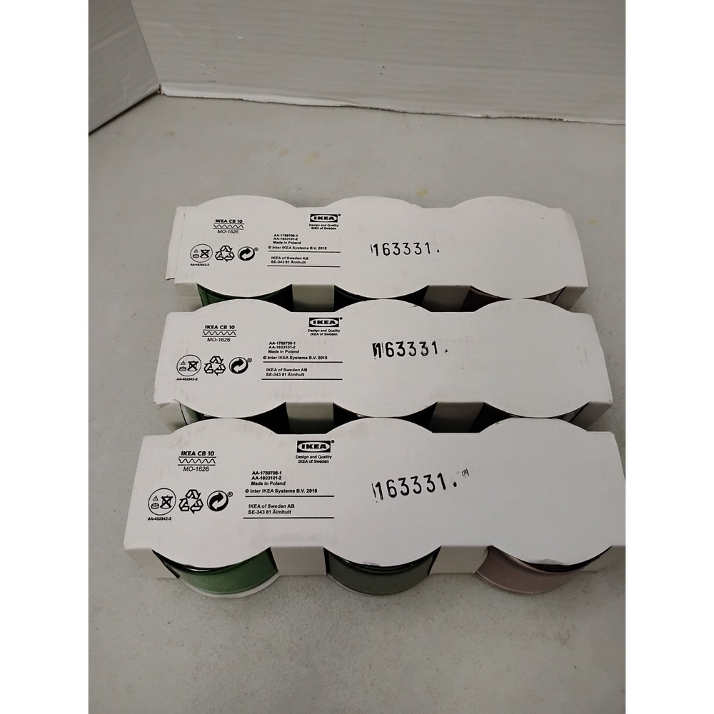 IKEA KLARHET Glass Votive Candle Holder Set Of 3 X3 Boxes Sealed 9 Total NIP - Picture 6 of 8